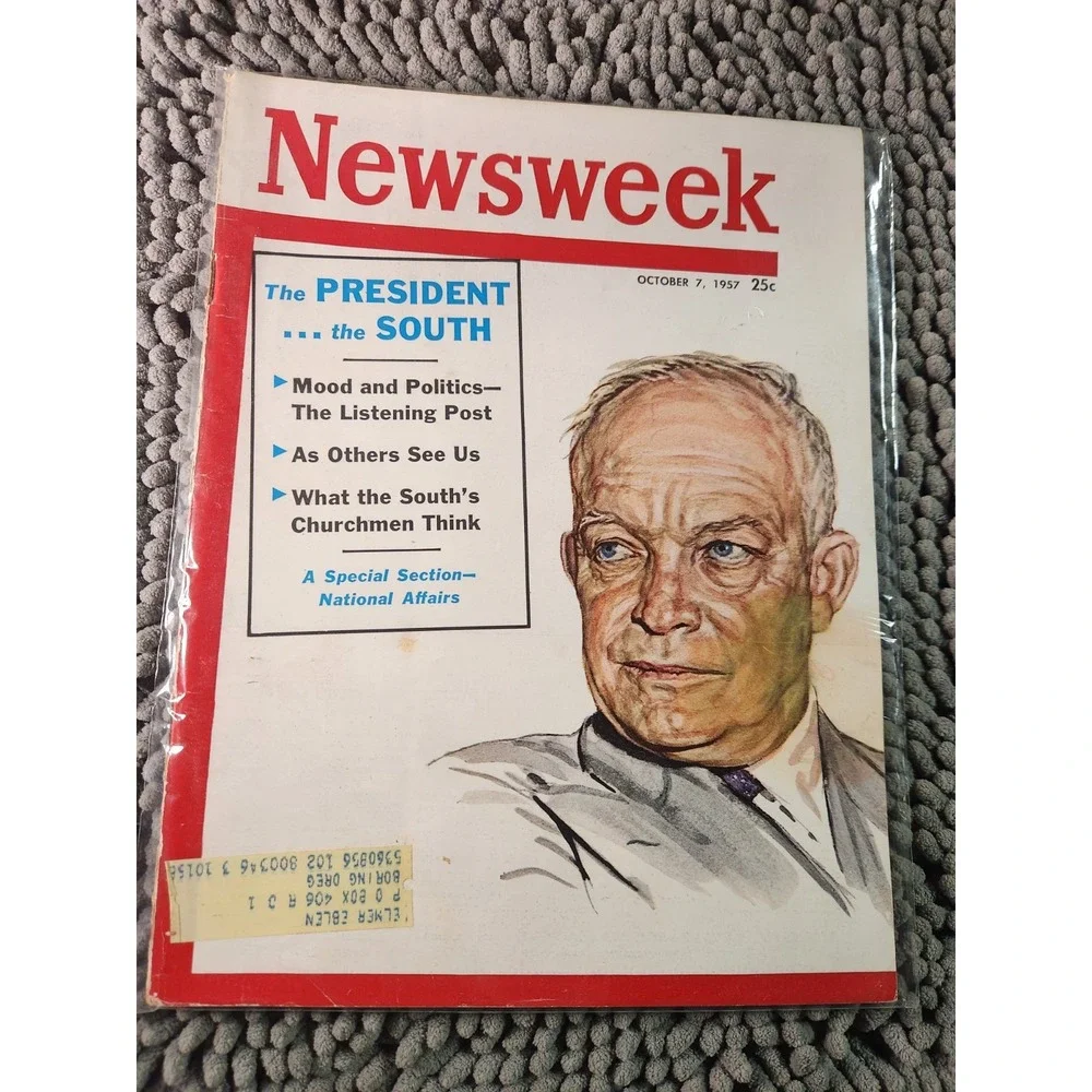 1957 OCTOBER‎ 7 NEWSWEEK MAGAZINE - DWIGHT EISENHOWER XX